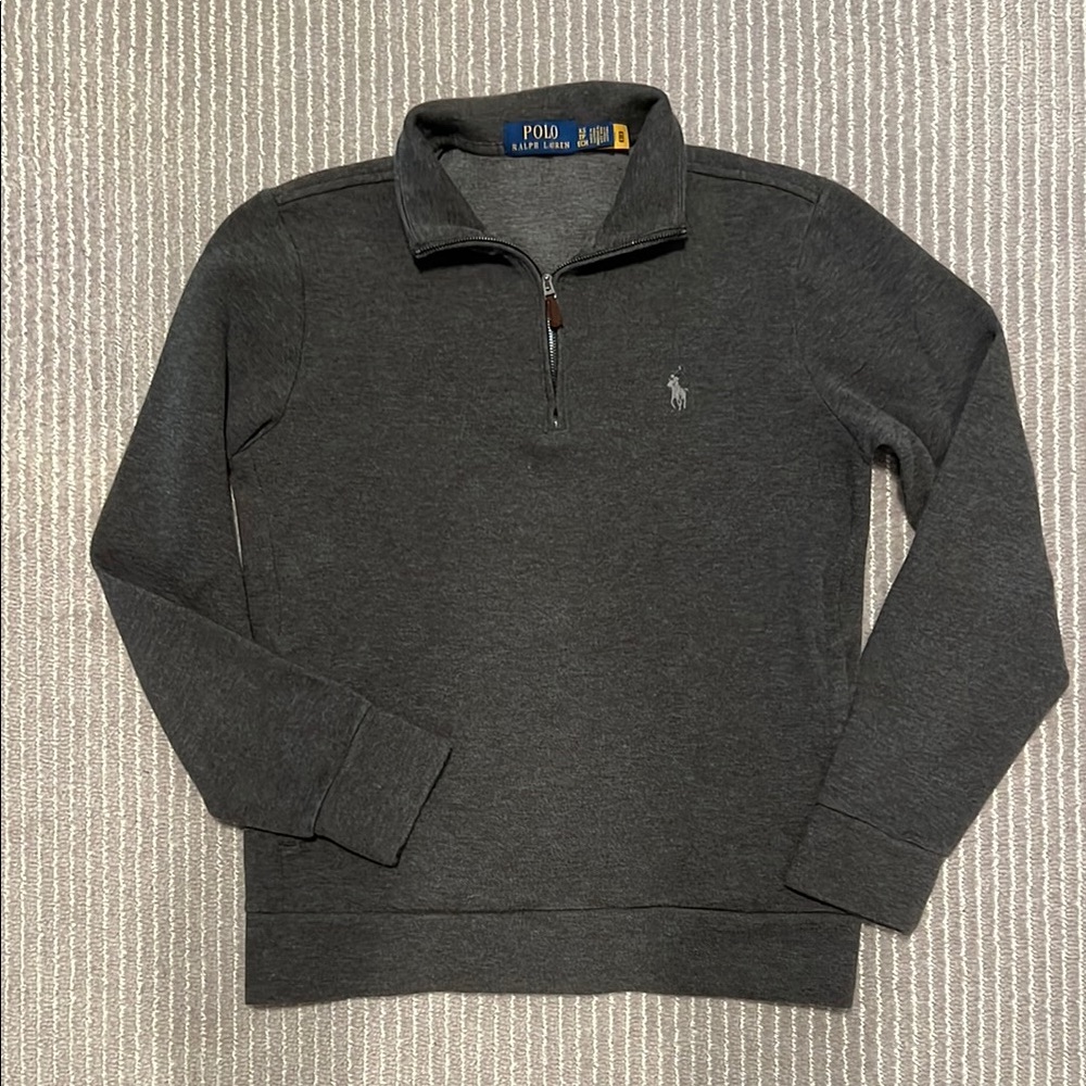 Polo by Ralph Lauren Men's Gray Half-Zip Sweater